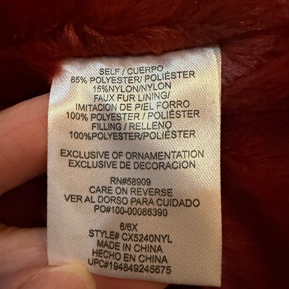 Copper Key Girls sleeveless quilted vest in russet brown NWT Size 6/6X - Picture 6 of 9